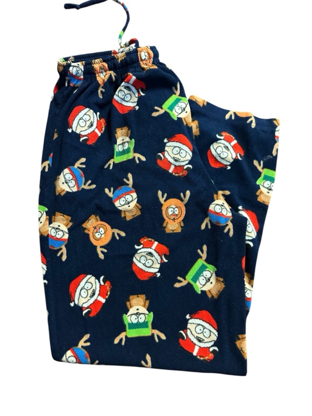 Mens South Park Navy Holiday Character Pajama Pants Large